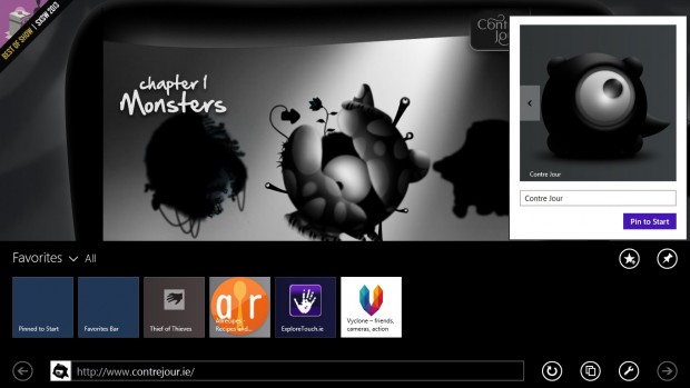 Webseiten auf den Startbildschirm pinnen
